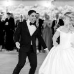 Lively wedding reception entrance at 173 Carlyle House in Norcross GA