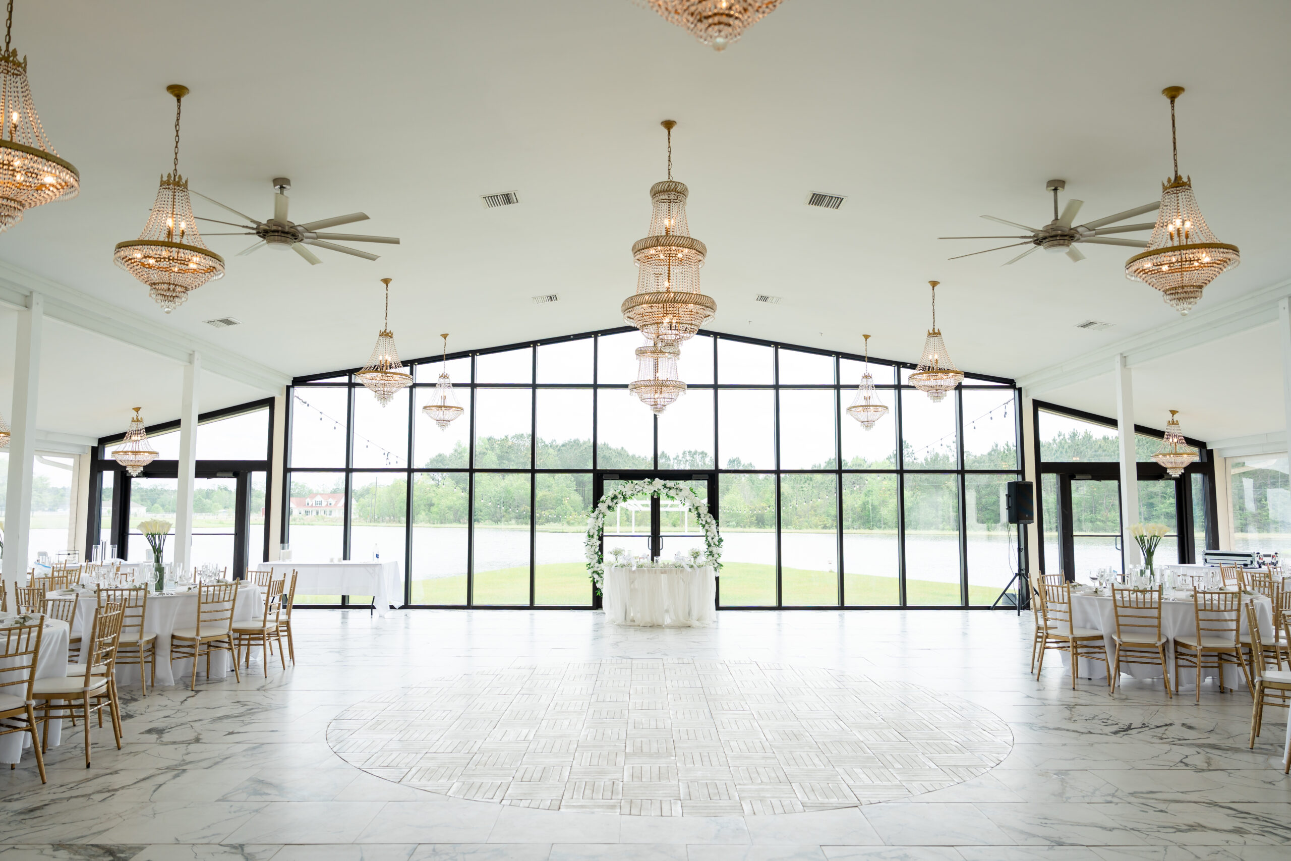 Indoor elegant wedding venue in Georgia at the Chateau 1800