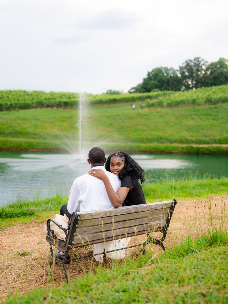 Natural and emotional proposal photos in Atlanta setting by Kalyn Wolf Studios