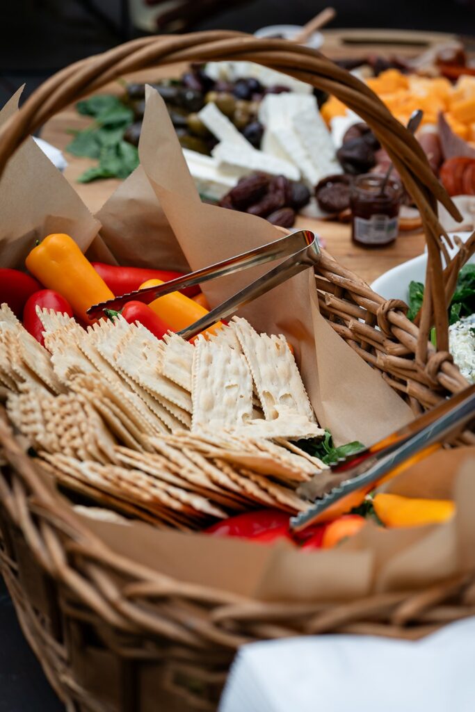 Average Cost of Wedding in Georgia | Kalyn Wolf Studios Reception set with hors d'oeuvres showing average wedding cost in Georgia.