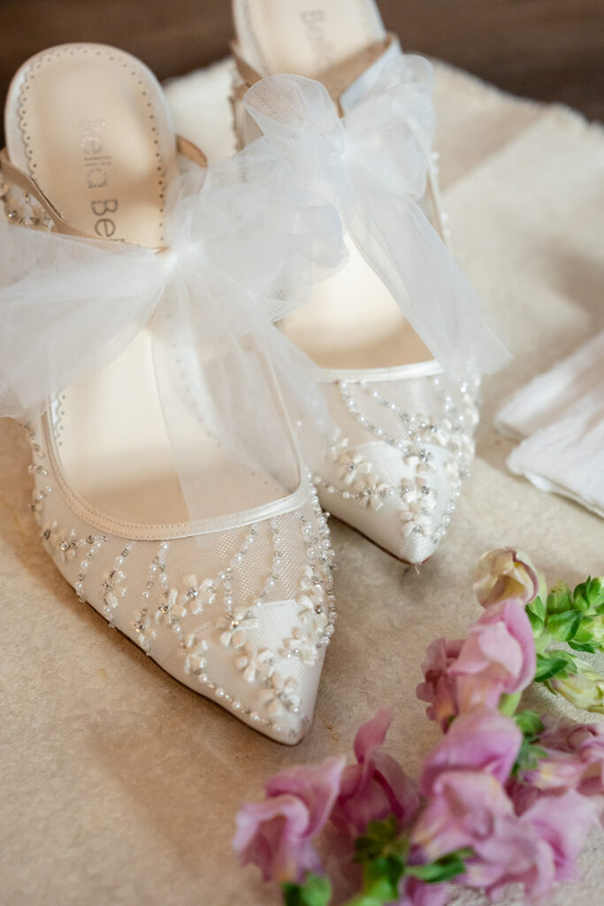 Average Cost of Wedding in Georgia | Kalyn Wolf Studios Bride's shoes showing average wedding cost in Georgia.
