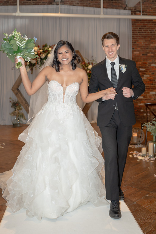 Bride and groom celebrate getting married in the state of Georgia