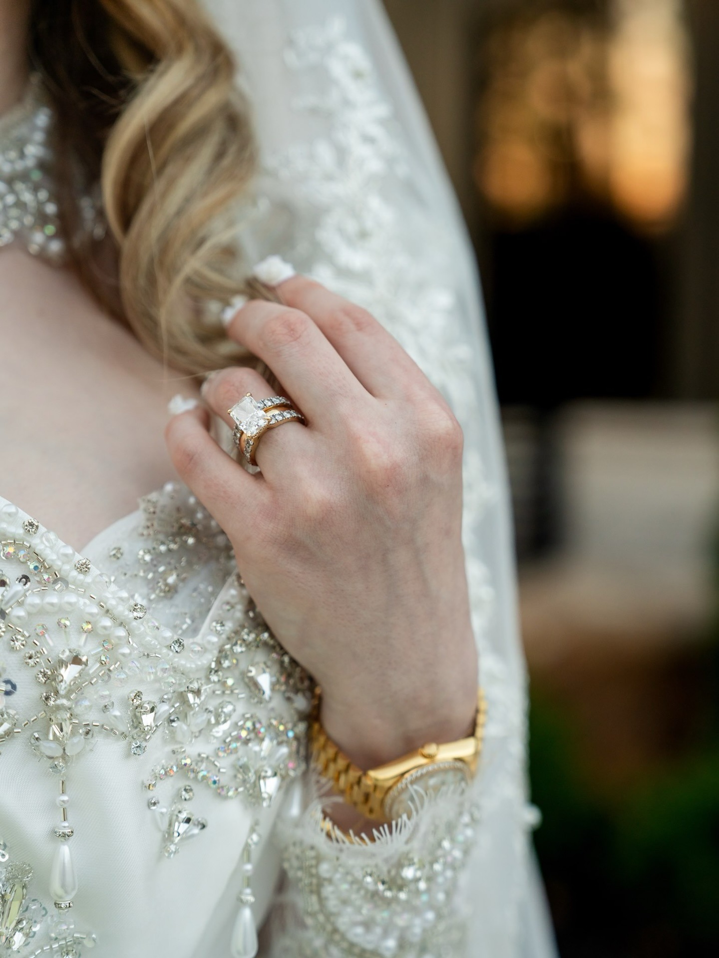 Bridal portrait from a romantic Dunagan Hills wedding