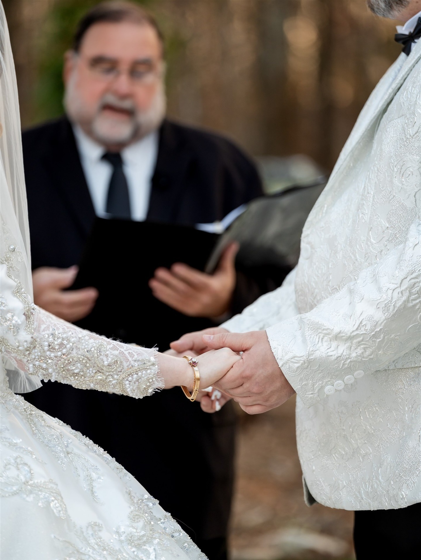 Bride and groom together on their wedding day at Dunagan Hills